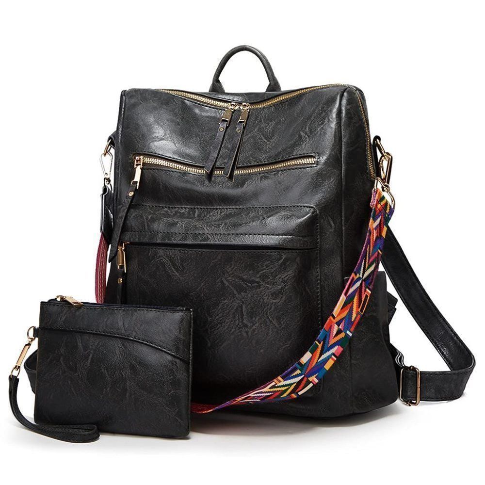 Alvas Backpacks Satchel Bags 2pcs Black